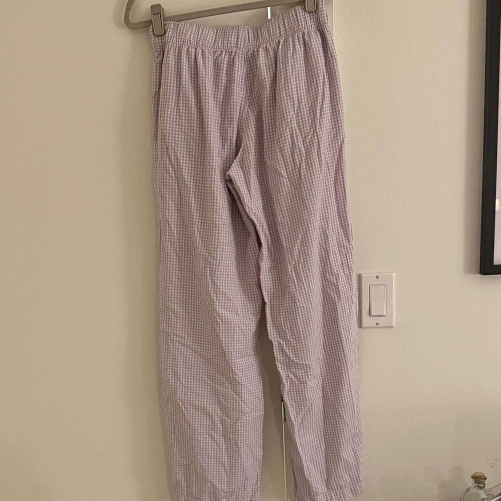 Oddli Purple Gingham Pajama Pants - Picture 3 of 4